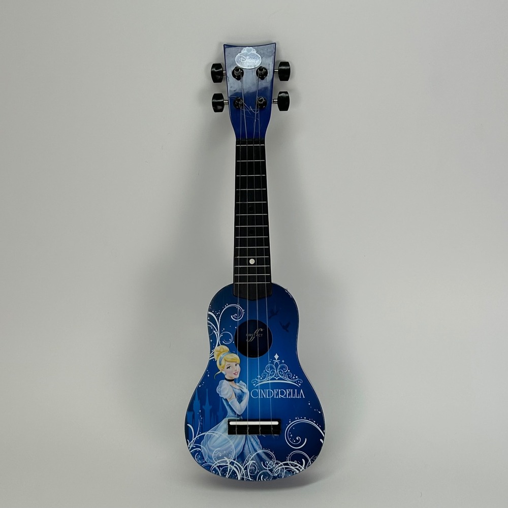 First Act Disney Princess Cinderella Soprano‎ Ukulele Blue Acoustic Toy Guitar